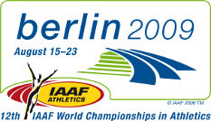 Logo der Leichtathletik-WM 2009 in Berlin